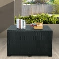thumbnail image 2 of Waroom Outdoor Wicker Storage Box, 140gal Waterproof Deck Bin with Lid(47x29x30inch), Black, 2 of 6