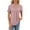 Rose Gold, variant on Riforla Womens Solid Color Large Loose Round Neck Funny Printed Short Sleeved T Shirt T-shirts for Women White M