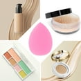 thumbnail image 3 of Unique Bargains 2 Pcs Portable Teardrop Face Makeup Sponge Rose Red, 3 of 4