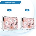 thumbnail image 4 of FORMRS 13-13.3 inch Laptop Sleeve Case Soft Carrying Quilted Computer Bag Cover, Pink Halloween Ghosts, 4 of 7