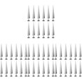 thumbnail image 1 of EASTIN 40 pcs Solid Punk Bullet Large Spikes Metal Leather Rivets DIY Silver Cone Studs, 1 of 12