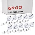 thumbnail image 1 of GOGO 100PCS Solid Color ID Card Badge Holder Reel For Nursing-White, 1 of 7