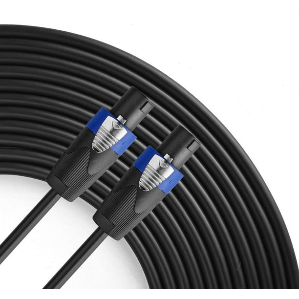 Cable de altavoz Yoico Cable Speakon a Speakon de 6 pies y 12 AWG