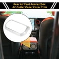thumbnail image 2 of Moldura de cubierta de salida de aire del reposabrazos trasero Unique Bargains para Jeep Wrangler JL JLU Sport X Sahara Rubicon 18-24 Tono plateado, 2 of 6
