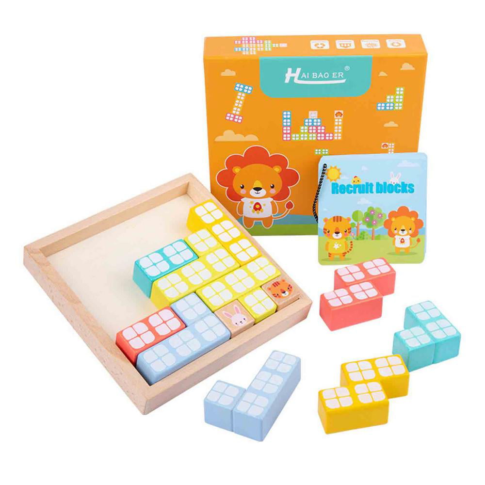 Kids Girls Boys Educational Wooden Puzzle Jigsaw Toy Gift Hands Left and Right