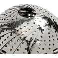 thumbnail image 3 of 2pcs Stainless Steel Vegetable Steamer,Silver, 3 of 4
