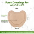 thumbnail image 6 of EQUOS 5-Layer Silicone Foam Dressing, Adhesive, Sterile, 9" x 9", 5 Count, 6 of 7