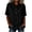 Black, variant on Womens Cotton Linen Short Sleeve Blouse Button Down Business Casual Collared Loose Fit Top Asymmetrical Hem for Office & Dating