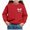 H289-Red, variant on TOWED22 Girls Pullover Sweatshirts Kids Cute Printed Crewneck Tops Long Sleeve Pullover Tops,3Y