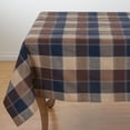 thumbnail image 3 of SARO 8571.M70160B 70 x 160 in. Rectangle Stitched Plaid Cotton Blend Tablecloth - Multi Color, 3 of 5