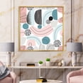thumbnail image 2 of Designart 'Art Collage In Pastel Colors' Modern Framed Canvas Wall Art Print, 2 of 5