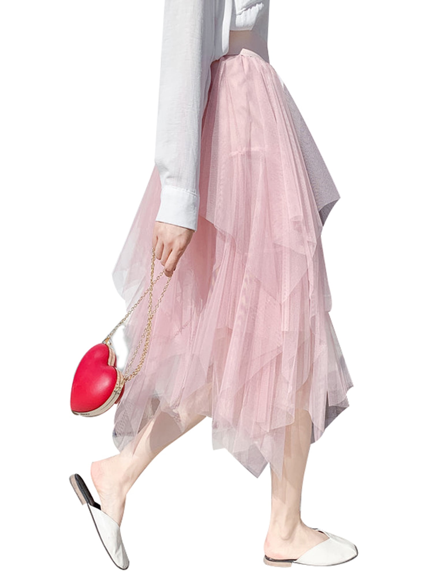 puffy midi skirt