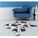 thumbnail image 3 of Alfombra con estampado de cebra/vaca cabra, alfombras de terciopelo de imitación de cuero, pieles de animales de piel de vaca, alfombras de forma Natural, alfombrillas de decoración, 110*75cm Xemadio 2020833-1, 3 of 6