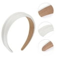 thumbnail image 3 of Unique Bargains 1 Pc Wide Solid Headbands for Women Beige, 3 of 6