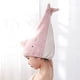 thumbnail image 3 of Toalla para secar el cabello para niñas, para baño, spa, piscina, gorro de microfibra suave para cabello rizado y mojado (rosa), 3 of 4