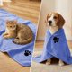 thumbnail image 4 of Toalla de baño superabsorbente para mascotas, de microfibra polar coral, para perros y gatos, suave, de secado rápido, para el cuidado de mascotas, grande, absorbente., 4 of 6