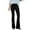 N124-Black, variant on WERYOUNG Women's Corduroy Flare Pants Elastic Waist Bell Bottom Trousers Vintage Solid Color Slim Fit Pants Casual Bootcut Trousers Streetwear