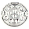 thumbnail image 2 of Cheer.US Snail Plate, Hotel Lightweight Tableware sy Clean Server Dish Restaurant Home Kitchen Dinner 12 Holes Mushroom Escargot Stainless Steel Heat Resistant-7.5’’, 2 of 7