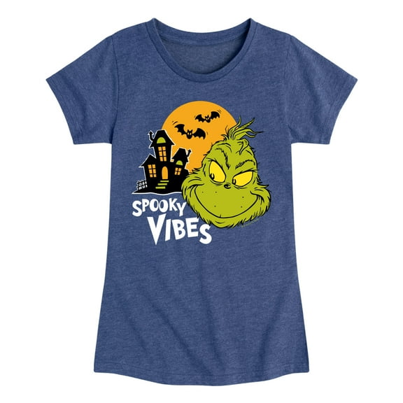 The Grinch - Grinch Spooky Vibes - Toddler & Youth Girls Short Sleeve Graphic T-Shirt
