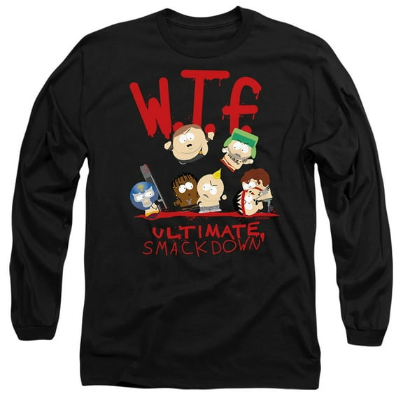 South Park Wtf Ultimate Smackdown Unisex Adult Long-Sleeve T Shirt,Wtf Ultimate Smackdown, X-Large
