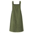 thumbnail image 4 of ZANZEA Womens Corduroy Suspender Skirt Casual Midi Dresses, 4 of 6
