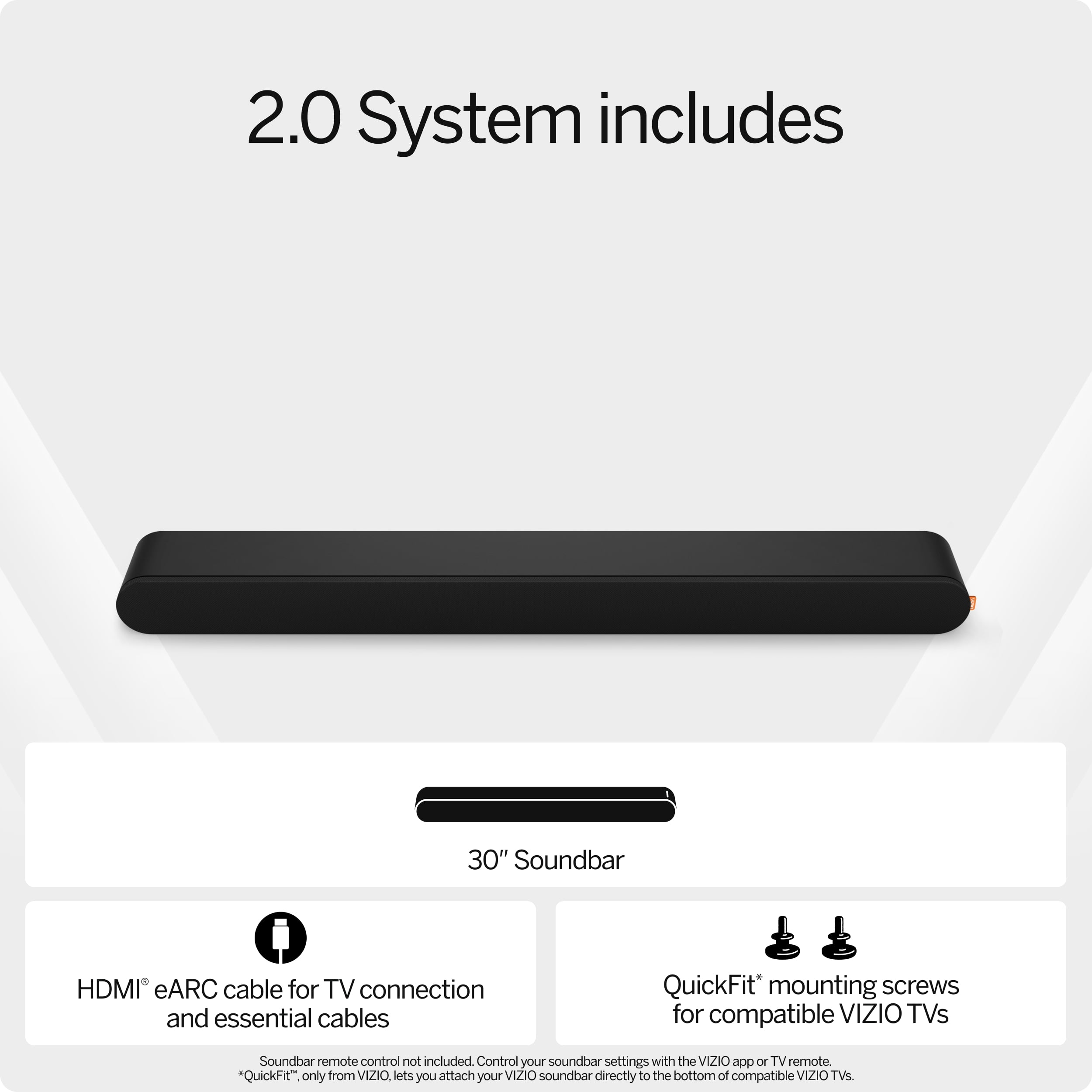 VIZIO 2.0 Soundbar with Dolby Atmos, DTS:X, Bluetooth (SV200M-08)