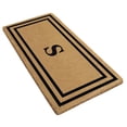 thumbnail image 4 of Heavy Duty Coir Door Mat Thin Double Picture Frame, Monogram S - Black 36" x 72", 4 of 5