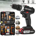 thumbnail image 2 of Cordless Lithium-ion Drill/Driver, 2-Speed Electric Drill for Home DIY Use, 2 of 7