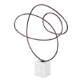 thumbnail image 1 of ZUO Art de Table en Fer et Marbre Style Spin Modern en Finition Bronze, 1 of 1