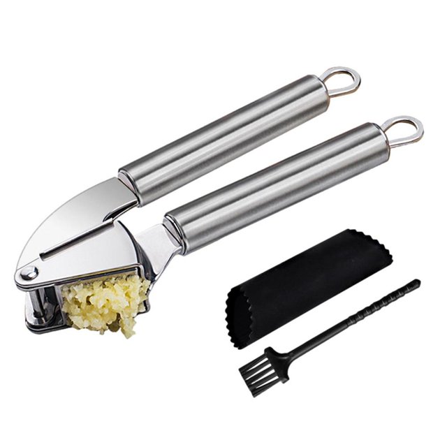 Tohuu Garlic Press Handheld Garlic Squeezer Stainless Steel Kitchen