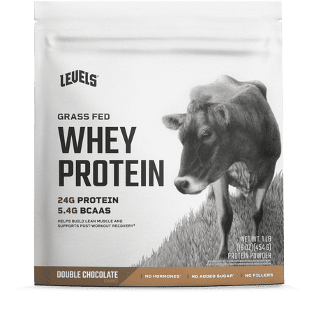 Levels Grass Fed Whey Protein  Double Chocolate  1 LB