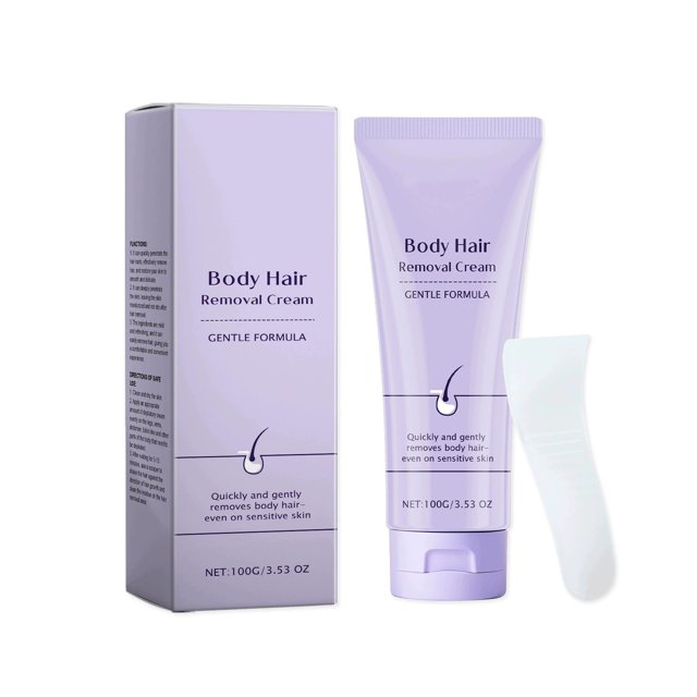 SIfdSeng Hair Removal with Scraper Gentle Moisturizing and Hydrating Suitable for All Skin Types for Removing Unwanted Hair on Arms Underarms Legs and Bikini Area