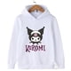 thumbnail image 5 of Sudadera informal de calle kawaii con dibujos animados de Hello Kitty Kuromi para niños y niñas de 3 a 14 años, sudadera con capucha para deportes al aire libre para niños, 5 of 5