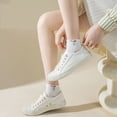 thumbnail image 6 of 5 Pairs Women's Low Cut Ankle Socks with Polka Dot and Stripe Patterns Soft Cotton Anti-Pilling Casual Everyday Style, 5 PK-E, 6 of 7