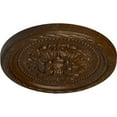 thumbnail image 3 of Ekena Millwork 11 1/2"OD x 1"P Palmetto Ceiling Medallion, Hand-Painted Root Beer Crackle, 3 of 7