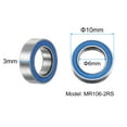 thumbnail image 2 of 10pcs MR106-2RS Miniature Deep Groove Ball Bearings 6x10x3mm Rubber Sealed Bearings, (ABEC 3), 2 of 6