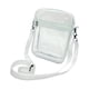 thumbnail image 3 of Bolso bandolera transparente para hombre y mujer, bolso de hombro transparente, bolso de mano para festivales. Blanco Grande, 3 of 9