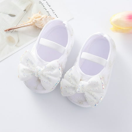 

Cathalem Fancy Toddler Girl Shoes Shoes Shoes Girls Princess Soft Boys Toddler Shoes Kids Toddler First Shoes Walking White 12