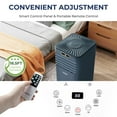 thumbnail image 4 of Costway 5000 BTU (8000 BTU ASHRAE) Portable Air Conditioner w/ Remote Control 3-in-1 Air Cooler w/ Drying, 4 of 12