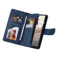 thumbnail image 3 of Case for Google Pixel 6 5G Cover Zipper Pocket Wallet Case Magnetic Protective - Blue, 3 of 5