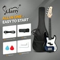 thumbnail image 5 of GLARRY 36in Electric Bass Guitar, 4 String Beginner Starter Kit with Accessories including Cable, Strap, Bag for Adults (Red), 5 of 7