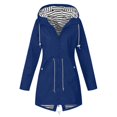 thumbnail image 1 of Liquidation 2024! Imperméable à Capuche Long Trench-Coat Doublé Coupe-Vent Veste de Voyage Jaune 3TG, 1 of 4