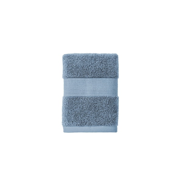 Better Homes & Gardens Signature Soft Solid Washcloth, Blue Silver