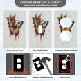 thumbnail image 5 of Switch Panel Switch Decoration 2.76x4.53x0.28 Inches Unused Outlet Cover Switch Plate Wall Plates Living Room Kitchen Bedroom Study Switches Colorful Art Butterfly, 5 of 8