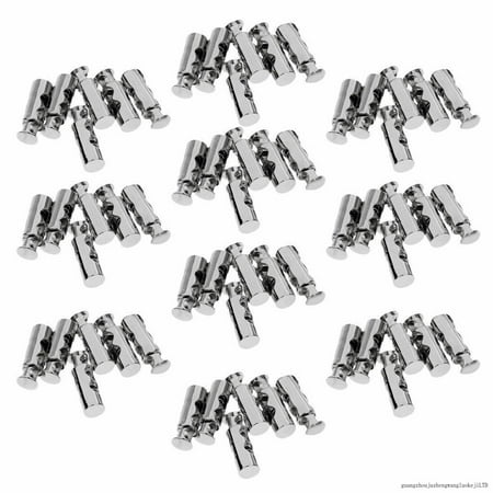 

60Pcs Heavy Duty Cord Locks Clamp Straps Toggle Ends Paracord Bungee Cordage