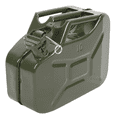 thumbnail image 5 of 10L (2.64 Gal) Army Green Military Fuel Can - DOT Approved 0.8mm Steel Gas Canister w/ Spill-Free Inverted Oil Pipe | For Gasoline, Diesel, Kerosene | Tactical Portable Design, 5 of 10