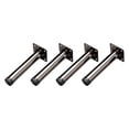thumbnail image 1 of Ruiboury 4x Trigon Furniture Feets Sturdy And Durable Legs For Wide Application Strong Load-bearing Capacity Mid-Feet Gun Black 5Set, 1 of 6