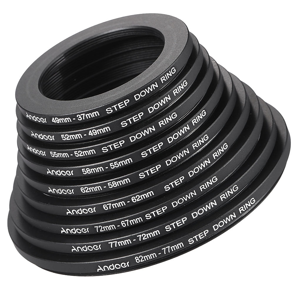 Phot-R 52-49mm Metal Stepping Down Ring 52mm-49mm 52-49 Step-Down Adapter 