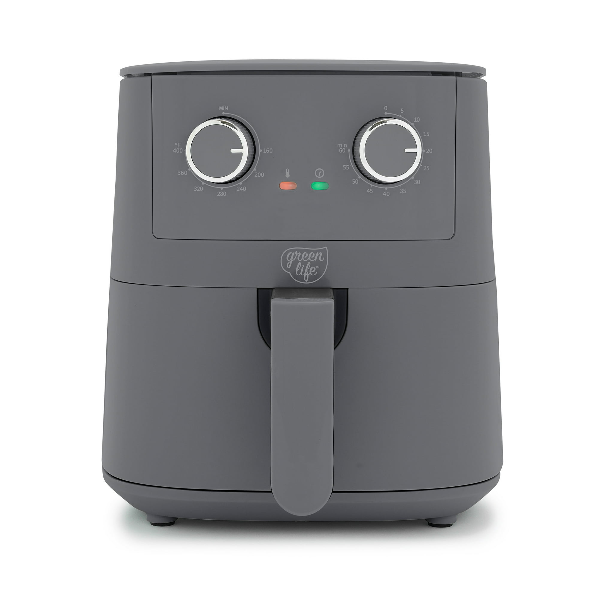 GreenLife 4.5 Quart Air Fryer Ceramic Nonstick, Graphite