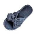 thumbnail image 2 of qILAKOG Womens Fuzzy Slippers Memory Foam Slippers Cozy Plush Home Slippers Open Toe House Shoes Indoor Outdoor Slide Slipper Home Shoes Indoor Slippers Gray 7.5-8.5, 2 of 5